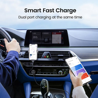 Fast Car Charger 2 Port USB + TYPE C