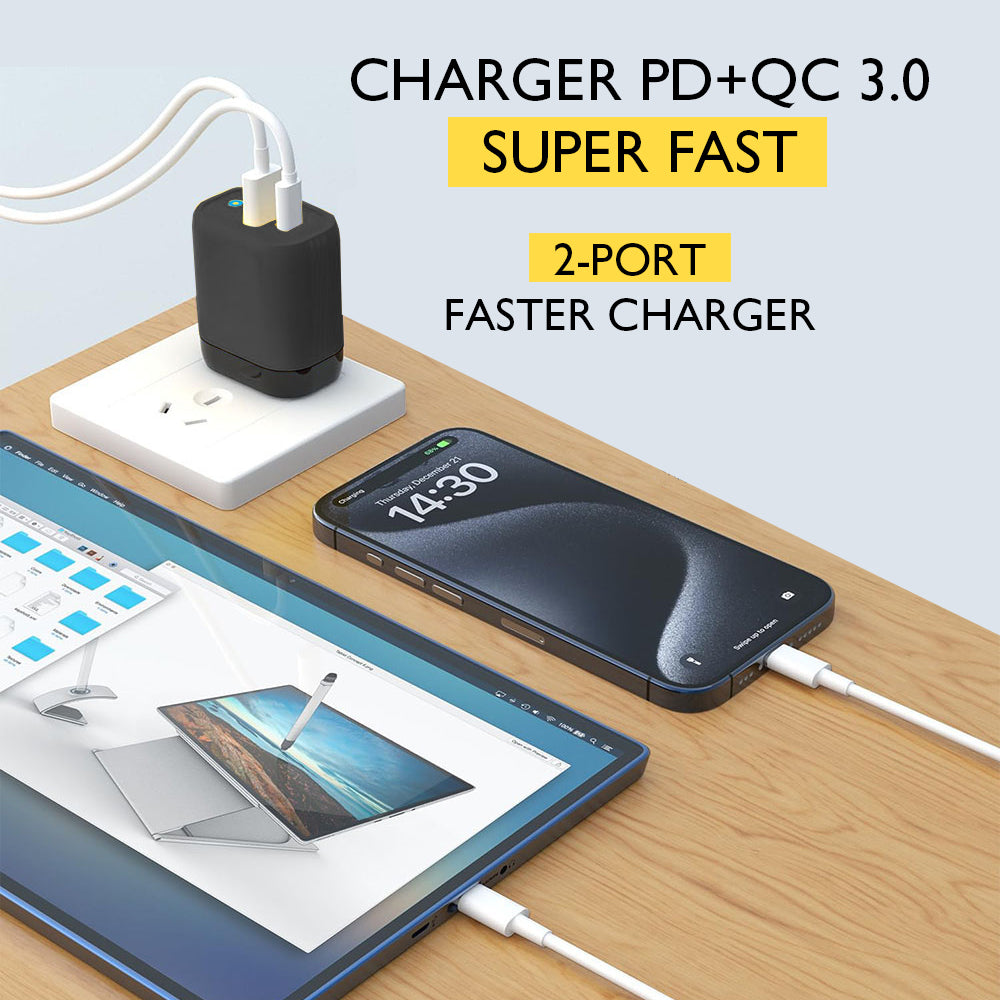 30W Adapter + 2m Charging Cable