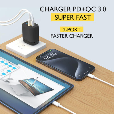 30W Adapter + 2m Charging Cable
